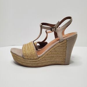 UGG Sandals womens size 9.5 Boho Espadrilles Wedge Platform Strappy open toe